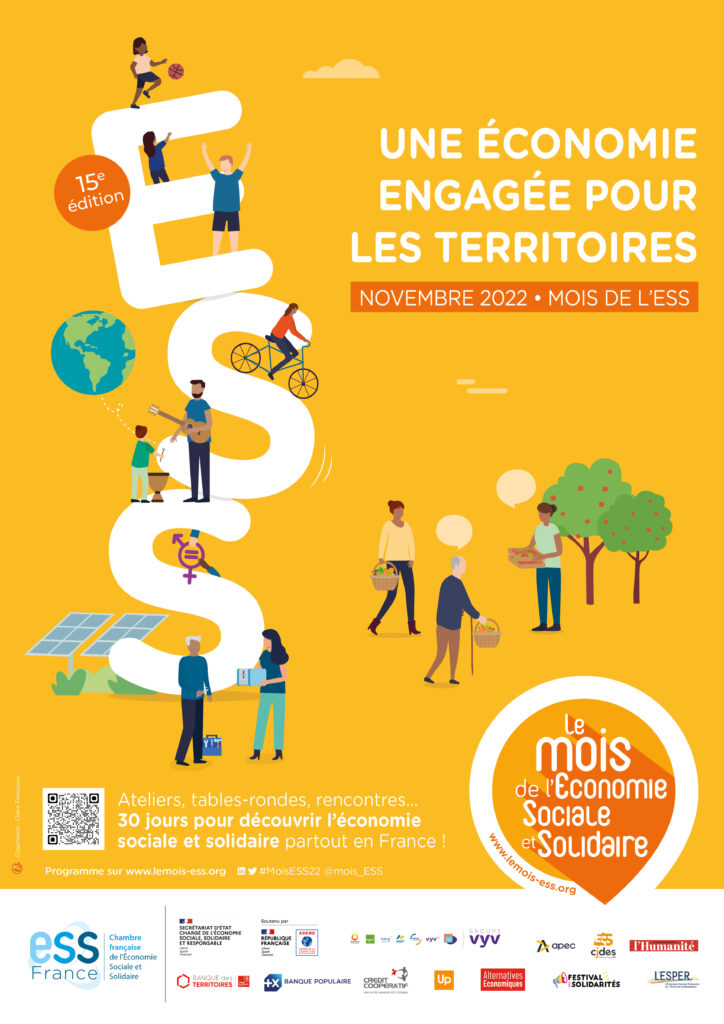 Affiche du Mois de l'ESS 2022