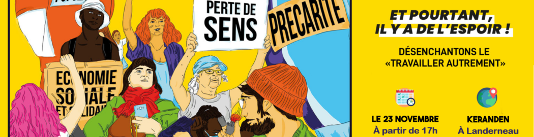 Affiche conférence gesticulée Et pourtant il y a de l'espoir